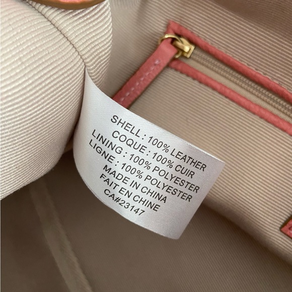 Talbots Pink Leather Tote Bag - Picture 8 of 9